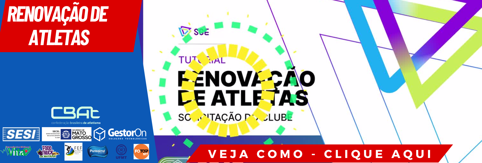 renovação atletas